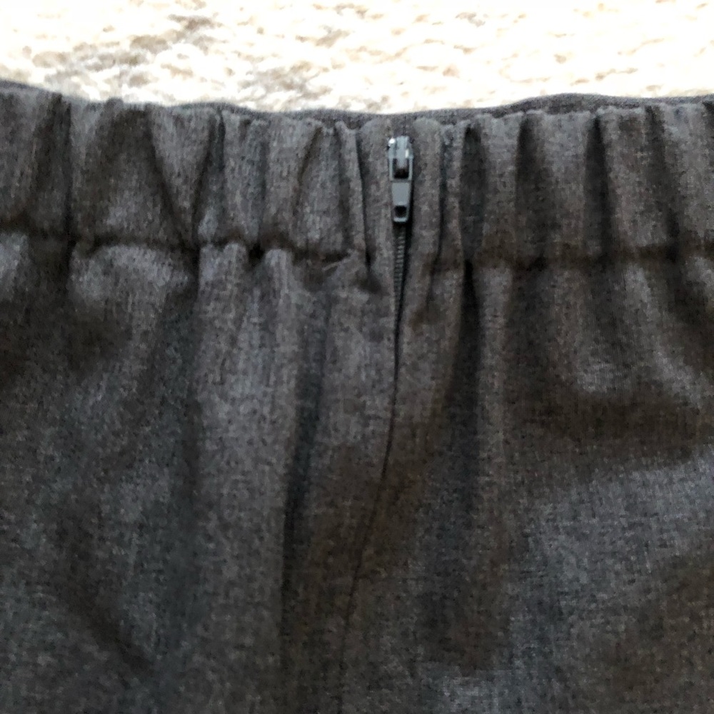 Classic heather gray high-waist pencil skirt - Picture 5 of 6